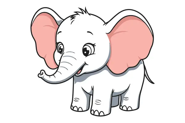 Şirin fil karikatürü çizimi