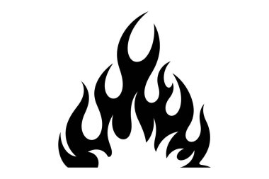 ateş alevleri simgesi, basit biçim