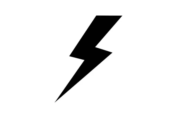 Şimşek simgesi, vektör illüstrasyonu