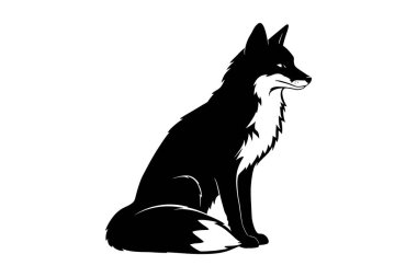 bir köpeğin vektör silueti