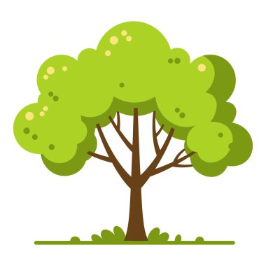 ağaç simgesi, düz dizayn