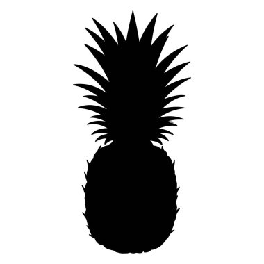 ananas simgesi, basit tasarım.