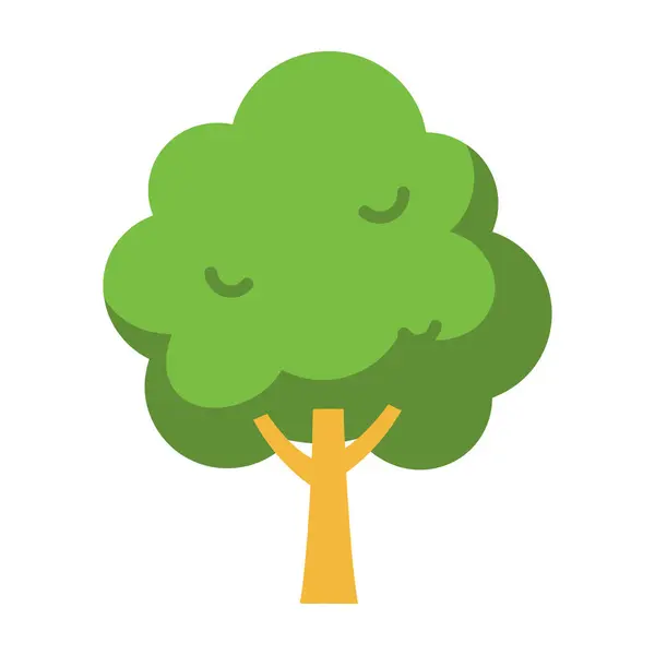ağaç simgesi vektör illüstrasyonu
