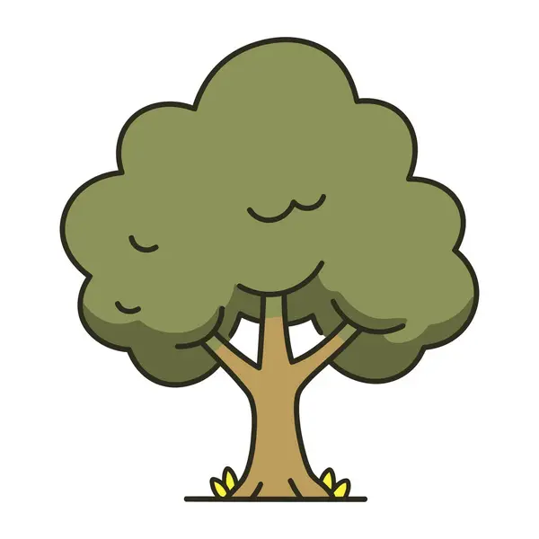 çizgi film karalama ağacı simgesi