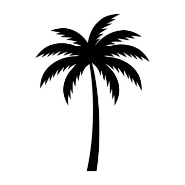 Palmiye ağacı vektör simgesi
