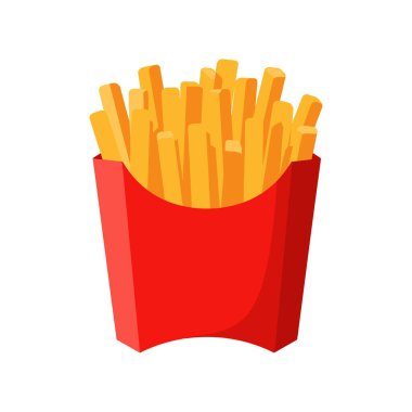 vektör kızartma simgesi, vektör illüstrasyonu