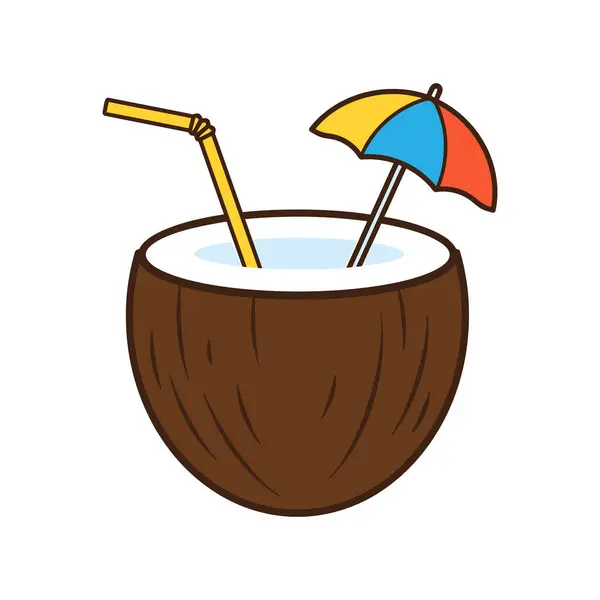 Hindistan cevizli yaz kokteyli.