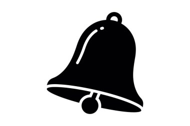 Zil ikonu. Web için çan vektör simgelerinin basit çizimi