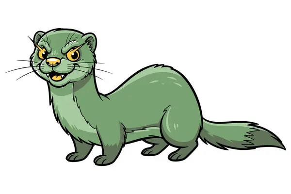 Şirin kedi vektör sanat çizimi