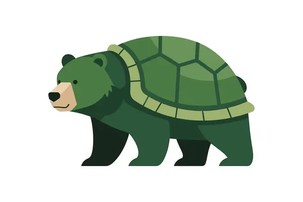 Şirin kaplumbağa ikonu. Web tasarımı için hayvan vektör simgesinin düz çizimi