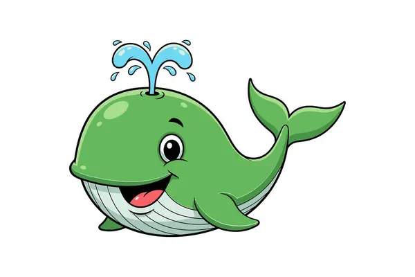 balina çizgi film çizimi tasarımı