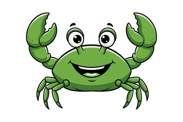 sevimli yengeç çizgi film karakteri çizimi