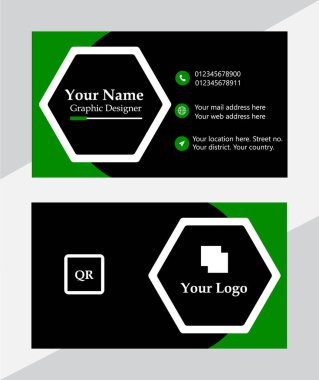 Business card design template, Clean professional business card template, visiting card, business card template.