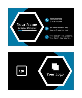 Business card design template, Clean professional business card template, visiting card, business card template.