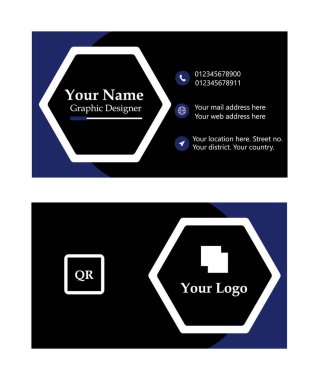 Business card design template, Clean professional business card template, visiting card, business card template.