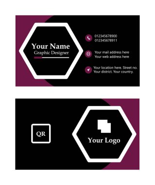 Business card design template, Clean professional business card template, visiting card, business card template.