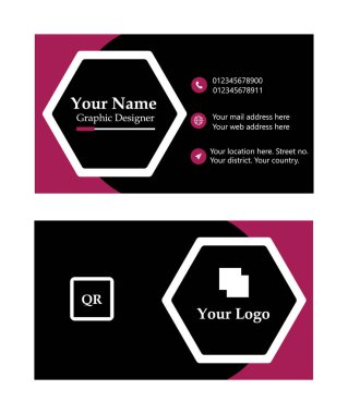 Business card design template, Clean professional business card template, visiting card, business card template.