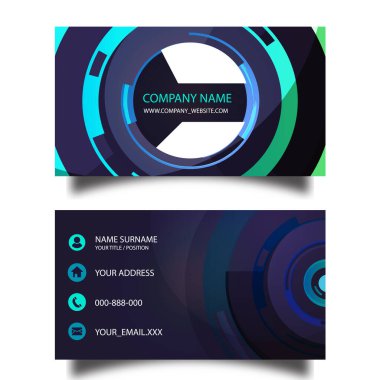 Business card design template, Clean professional business card template, visiting card, business card template.