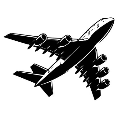 Uçak ikonu ayarlandı. Uçak vektör işareti. Havaalanı varış çıkış sembolü