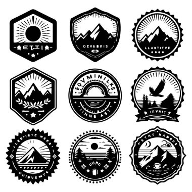 Vintage Retro Vektör Rozeti, Etiket, Logo 