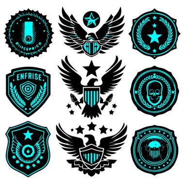 Vintage Retro Vektör Rozeti, Etiket, Logo 