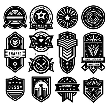 Vintage Retro Vektör Rozeti, Etiket, Logo 