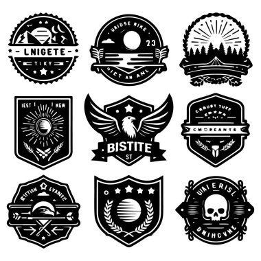 Vintage Retro Vektör Rozeti, Etiket, Logo 