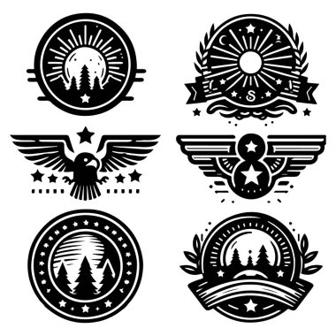 Vintage Retro Vektör Rozeti, Etiket, Logo 