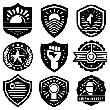 Vintage Retro Vektör Rozeti, Etiket, Logo 