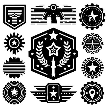 Vintage Retro Vektör Rozeti, Etiket, Logo 