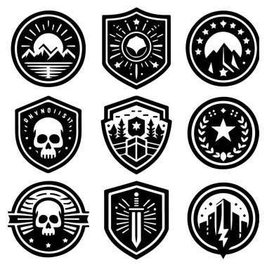 Vintage Retro Vektör Rozeti, Etiket, Logo 