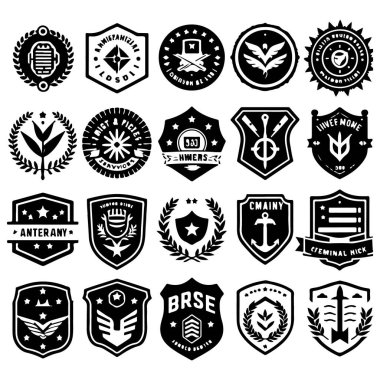 Vintage Retro Vektör Rozeti, Etiket, Logo 