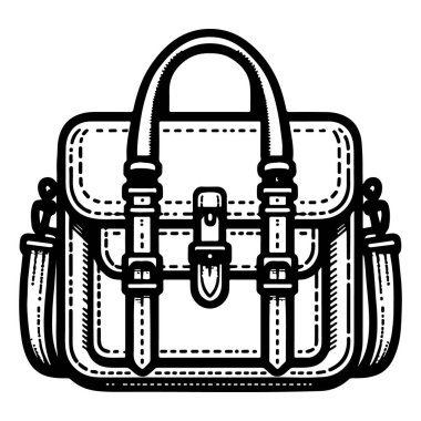 Torba Simgesi Vektörü ve illüstrasyonunu Ayarla