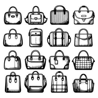 Torba Simgesi Vektörü ve illüstrasyonunu Ayarla