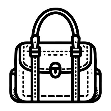 Torba Simgesi Vektörü ve illüstrasyonunu Ayarla