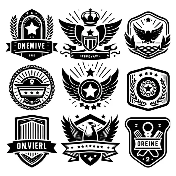 Vintage Retro Vektör Rozeti, Etiket, Logo 