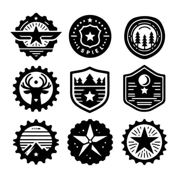 Vintage Retro Vektör Rozeti, Etiket, Logo 