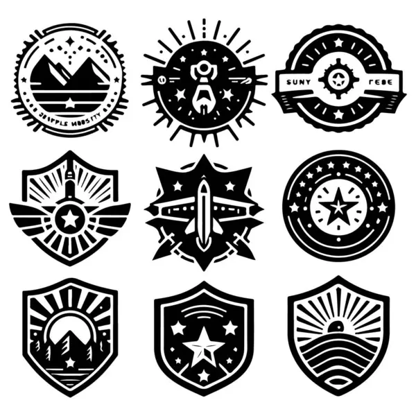 Vintage Retro Vektör Rozeti, Etiket, Logo 