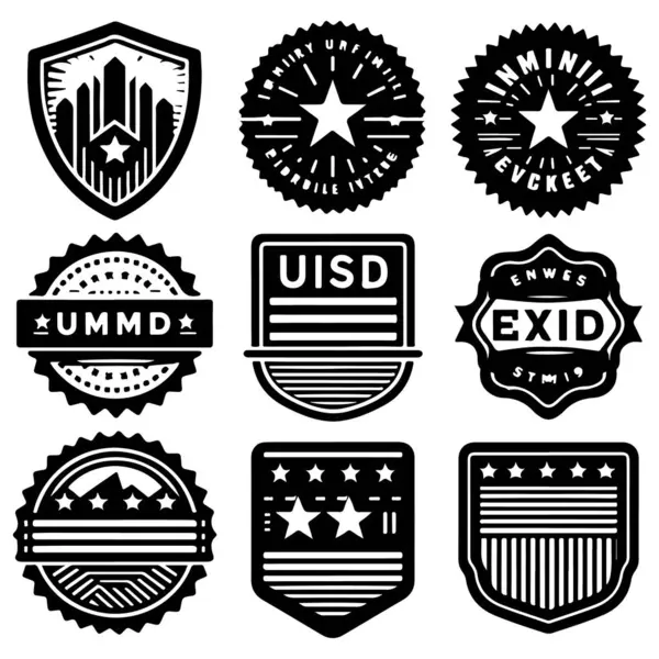 Vintage Retro Vektör Rozeti, Etiket, Logo 