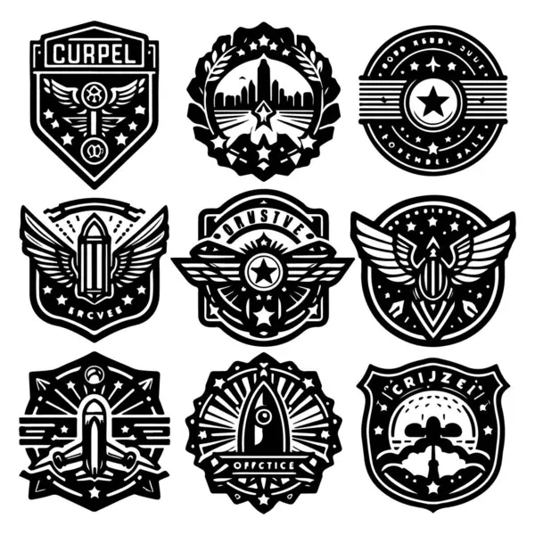 Vintage Retro Vektör Rozeti, Etiket, Logo 