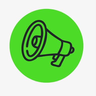 Düz stil bir hoparlör.