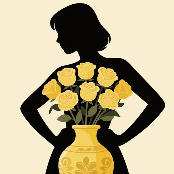 Çiçekli elbiseli kadın..