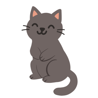  Gri-siyah kedi yavrusunun sevimli klitoris çizimi. Çocuk kitapları, kartlar, çıkartmalar, ambalaj tasarımı, hatıralar ve evcil hayvan içeriği için dekoratif öğeler için uygundur.