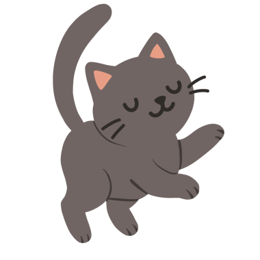  Gri-siyah kedi yavrusunun sevimli klitoris çizimi. Çocuk kitapları, kartlar, çıkartmalar, ambalaj tasarımı, hatıralar ve evcil hayvan içeriği için dekoratif öğeler için uygundur.