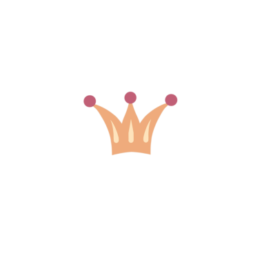 Ucunda pembe toplar olan bir tacın minimalist çizimi. Zarif tasarım, prensesler, peri masalları, çocuk eşyaları, kartpostallar ve dekorla ilgili projelerde kullanılmak için uygundur..