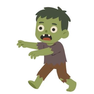 Yeşil zombi bir çocuğun komik ve ürkütücü bir tasviri. Bu sevimli Cadılar Bayramı karakteri çocuk kitapları, parti davetiyeleri, eğitim aktiviteleri, tebrik kartları ve temalı klima koleksiyonları için mükemmeldir..