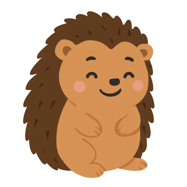     Sevimli çizgi film stili kirpi çizimi. Bu büyüleyici orman hayvanı çocuk kitapları, eğitim malzemeleri, çocuk resimleri, çıkartmaları, tebrik kartları veya orman temalı dekorlar için mükemmeldir..