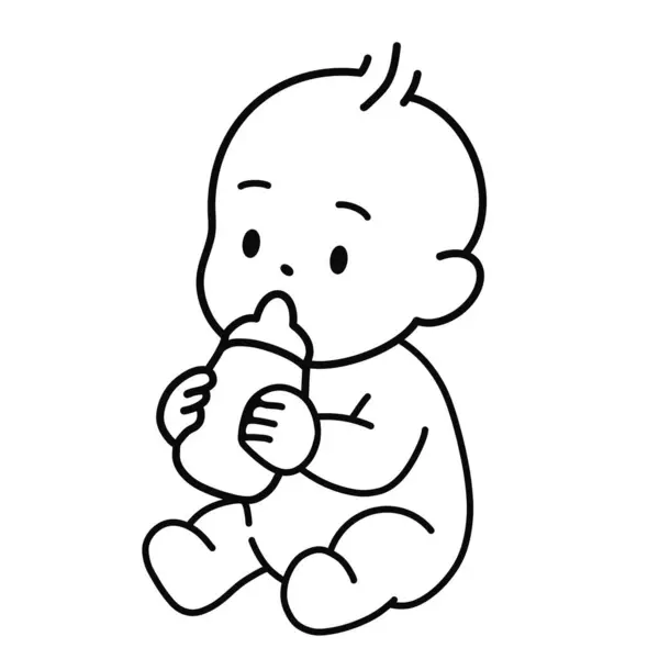 Bu minimalist vektör illüstrasyonu bebek temalı boyama kitapları, eğitim malzemeleri, bebek tasarımı, doğum duyuruları, ebeveynlik blogları, bebek partisi davetiyeleri ve bebekle ilgili ürünler için mükemmeldir..