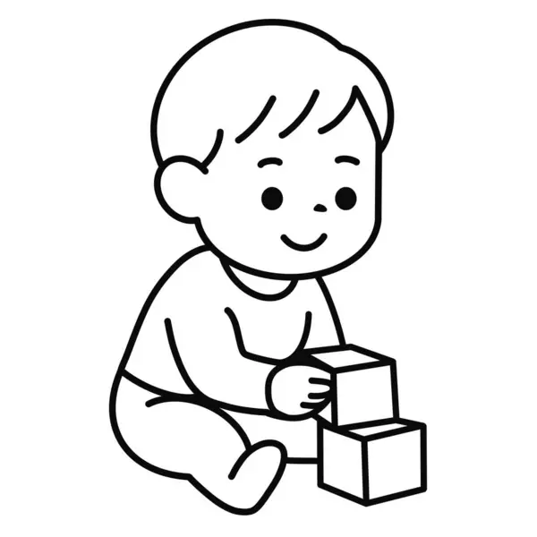 Bu minimalist vektör illüstrasyonu bebek temalı boyama kitapları, eğitim malzemeleri, bebek tasarımı, doğum duyuruları, ebeveynlik blogları, bebek partisi davetiyeleri ve bebekle ilgili ürünler için mükemmeldir..