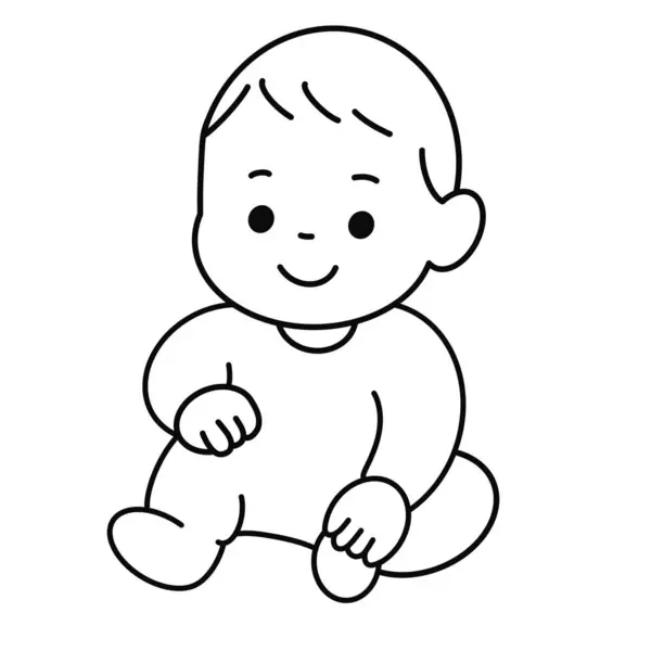 Bu minimalist vektör illüstrasyonu bebek temalı boyama kitapları, eğitim malzemeleri, bebek tasarımı, doğum duyuruları, ebeveynlik blogları, bebek partisi davetiyeleri ve bebekle ilgili ürünler için mükemmeldir..